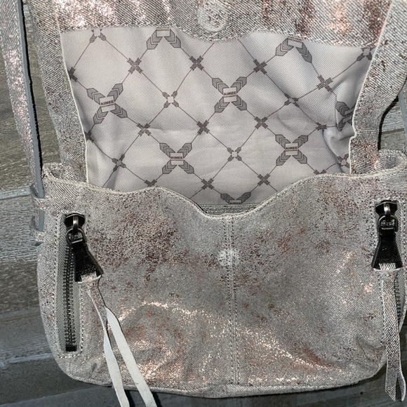 Aimee Kestenberg Bali 2 Gray and Metallic Rose Gold Crossbody and shoulder bag - Picture 10 of 14